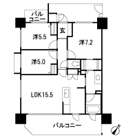 Floor: 3LDK, occupied area: 72 sq m, Price: 30,300,000 yen ~ 32,600,000 yen