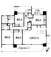 Floor: 4LDK, occupied area: 110.14 sq m, Price: 54.8 million yen