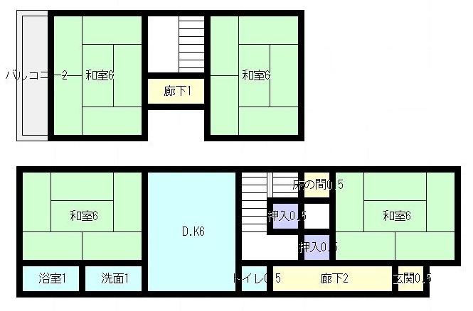 Floor plan. 24,800,000 yen, 4DK, Land area 226.27 sq m , Building area 75.33 sq m