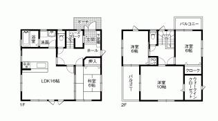 Floor plan. 24,930,000 yen, 4LDK, Land area 177.73 sq m , Building area 112.61 sq m