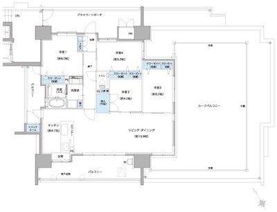 Floor: 4LDK, occupied area: 87.75 sq m, Price: 45,780,000 yen