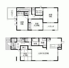 Floor plan. 32,900,000 yen, 4LDK, Land area 151.03 sq m , Building area 105.98 sq m
