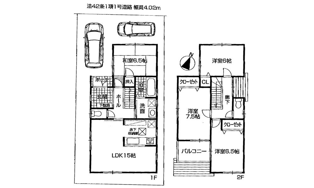 Floor plan. 37,800,000 yen, 4LDK, Land area 102.44 sq m , Building area 96.39 sq m