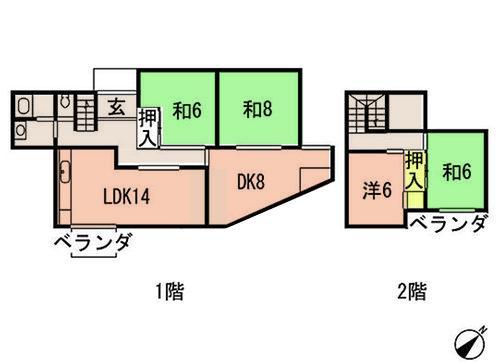 Floor plan. 7.8 million yen, 4LDK, Land area 180 sq m , Building area 110.43 sq m
