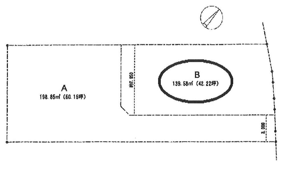 Compartment figure. Land price 25,980,000 yen, Land area 139.58 sq m