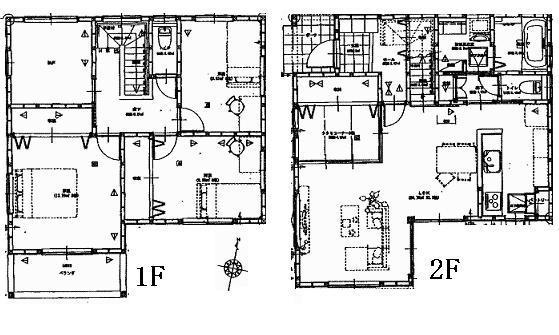 Floor plan. 29,980,000 yen, 3LDK + 2S (storeroom), Land area 147.74 sq m , Building area 112.51 sq m