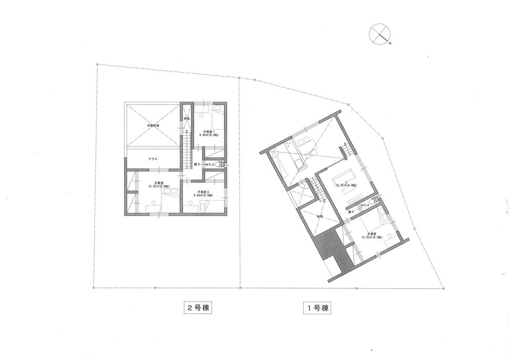 Floor plan. 29 million yen, 3LDK + 2S (storeroom), Land area 209.31 sq m , Building area 104.49 sq m 1 ・ Building 2 ※ Second floor