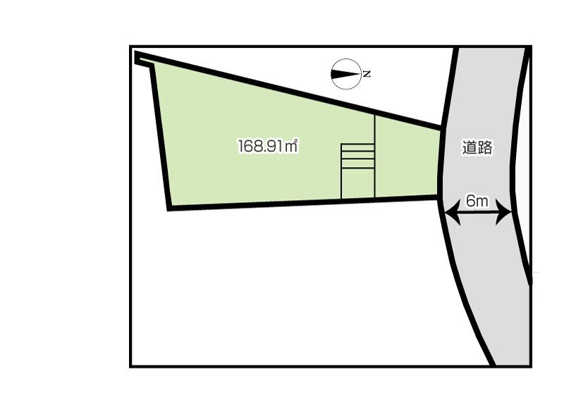 Compartment figure. Land price 26 million yen, Land area 168.91 sq m