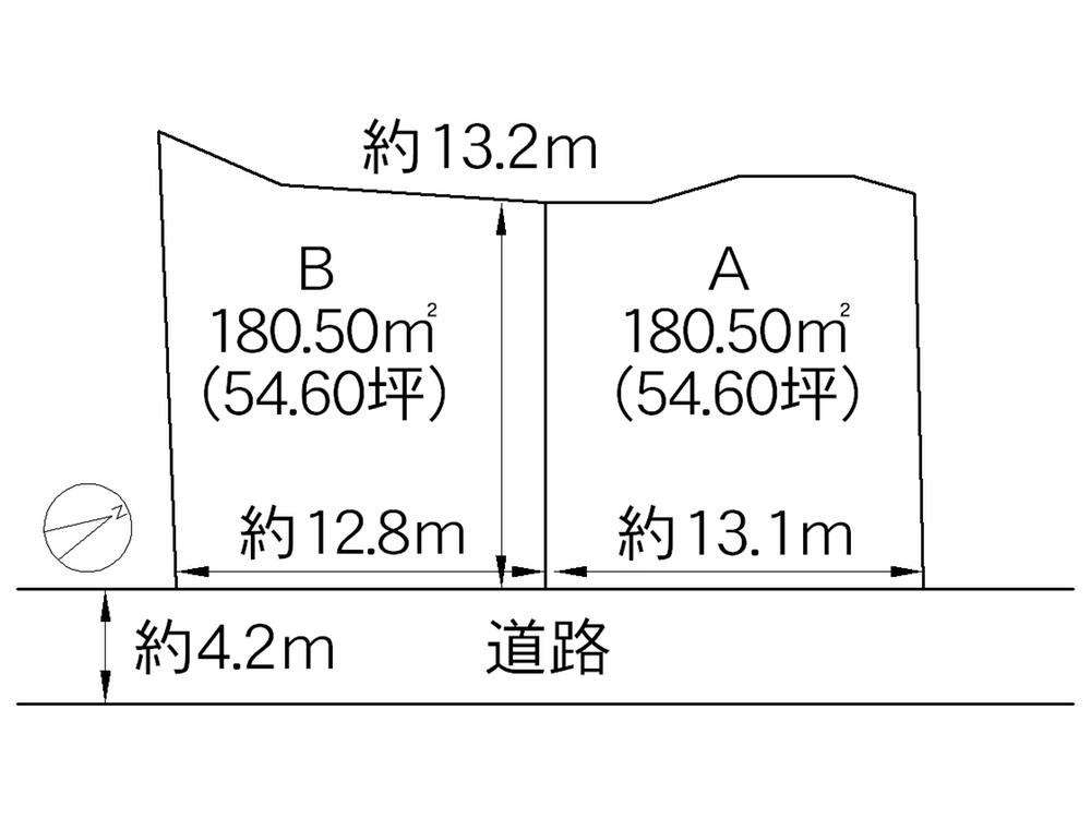 Compartment figure. Land price 8.5 million yen, Land area 180.5 sq m