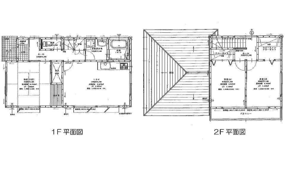 Floor plan. 24,800,000 yen, 3LDK, Land area 162.91 sq m , Building area 82.8 sq m 1F 10LDK  8 sum 2F 6 sum  6 sum WIC