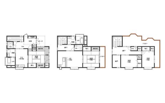 Floor plan. 30,800,000 yen, 4LDDKK + S (storeroom), Land area 131.47 sq m , Building area 161.5 sq m