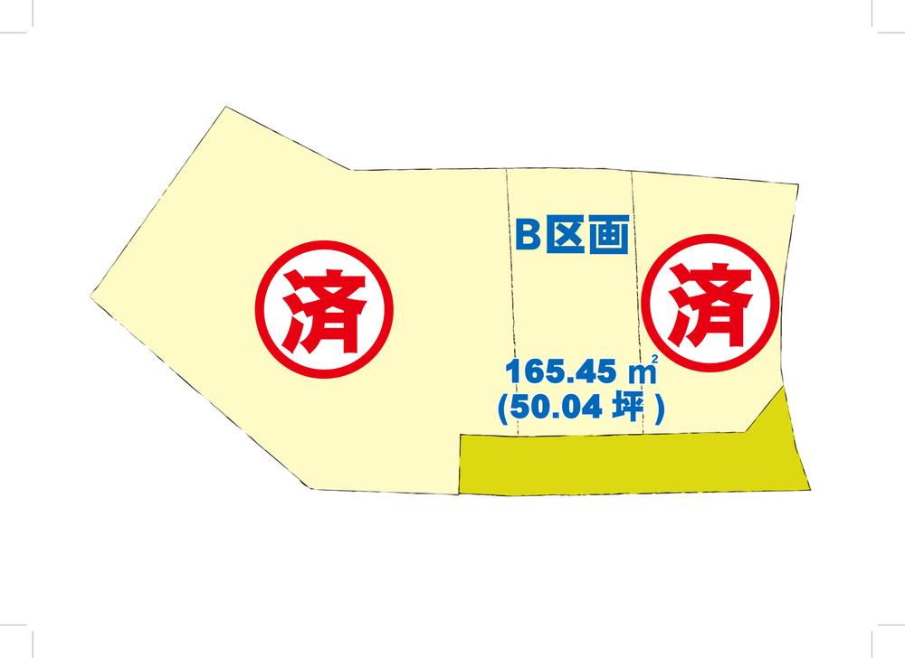 Compartment figure. Land price 9.35 million yen, Land area 165.45 sq m