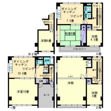 Floor plan. 13 million yen, 5LDK, Land area 250.7 sq m , It is a building area of ​​195.29 sq m floor plan
