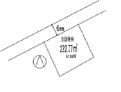 Compartment figure. Land price 5.6 million yen, Land area 222.77 sq m