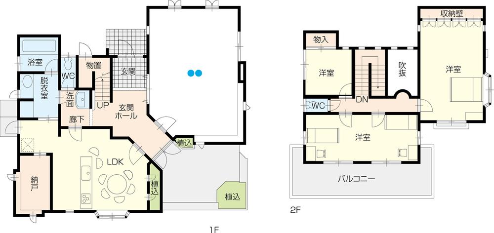 Floor plan. 27.5 million yen, 4LDK, Land area 438.36 sq m , Building area 179.42 sq m building maintenance good kitchen is already replaced with a new one in 3 years ago