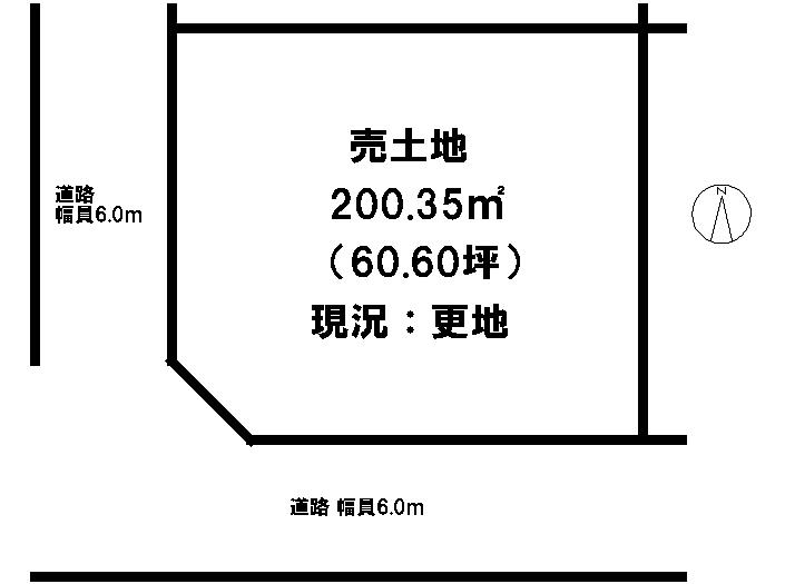 Compartment figure. Land price 10.5 million yen, Land area 200.35 sq m