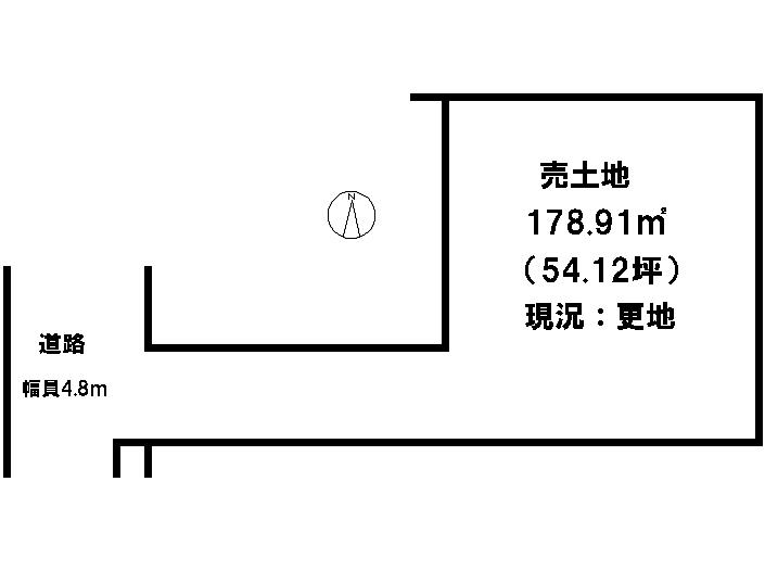 Compartment figure. Land price 6.5 million yen, Land area 178.91 sq m