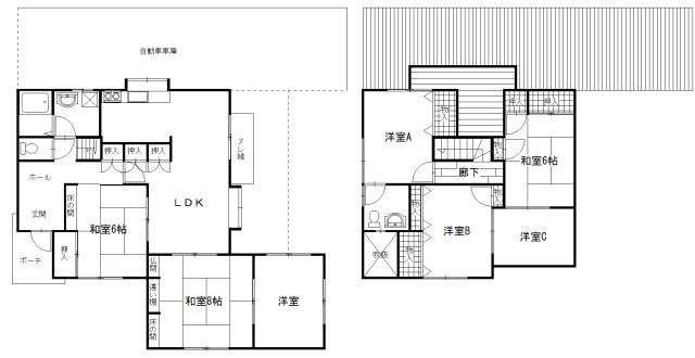 Floor plan. 14.8 million yen, 7LDK, Land area 222.92 sq m , Building area 127.45 sq m