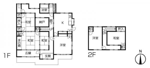 Floor plan. 11.8 million yen, 6DK, Land area 330 sq m , Building area 161 sq m