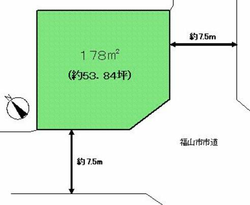 Compartment figure. Land price 5 million yen, Land area 178 sq m