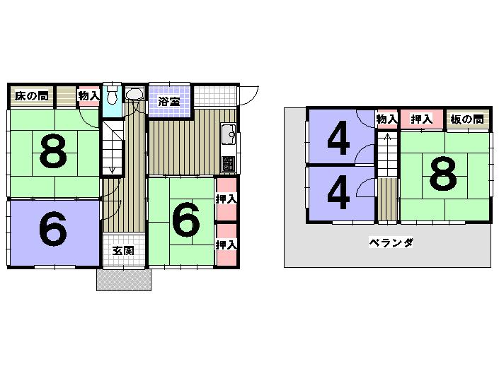 Floor plan. 6.22 million yen, 6DK, Land area 197 sq m , Building area 115.12 sq m