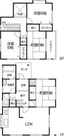 Floor plan. 8.9 million yen, 4LDK, Land area 199.01 sq m , Building area 96.48 sq m