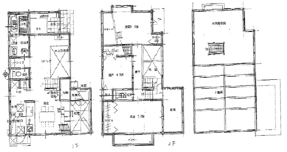Floor plan. 33,900,000 yen, 4LDK + 2S (storeroom), Land area 132.89 sq m , Building area 108.47 sq m