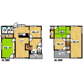 Floor plan. 18.5 million yen, 5DK, Land area 132 sq m , Building area 105.16 sq m