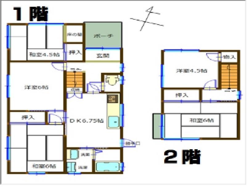 Floor plan. 11 million yen, 5DK, Land area 256.51 sq m , Building area 91.68 sq m
