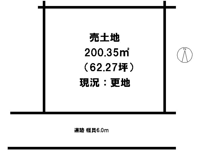 Compartment figure. Land price 10 million yen, Land area 205.86 sq m