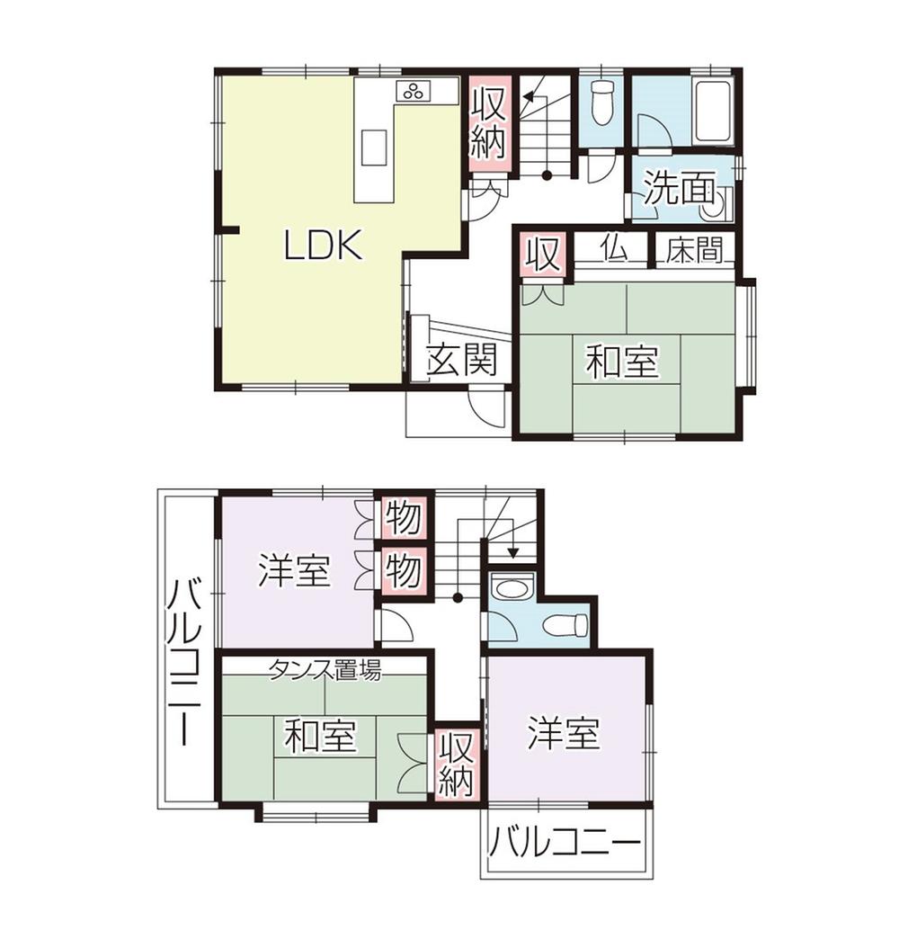 Floor plan. 15 million yen, 4LDK, Land area 149.68 sq m , Since the building area 95.45 sq m too much property is the area does not go out, As soon as possible because it is vacant house, Please visit carefully.