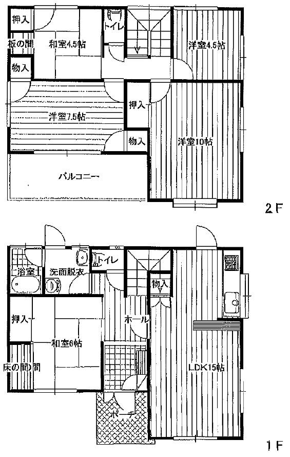 Floor plan. 13.5 million yen, 5LDK, Land area 174.92 sq m , Building area 112.62 sq m