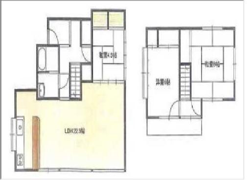 Floor plan. 12,990,000 yen, 3LDK, Land area 107.73 sq m , Building area 88.74 sq m