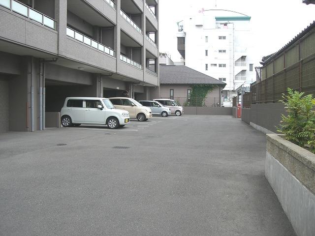 Parking lot. Common areas