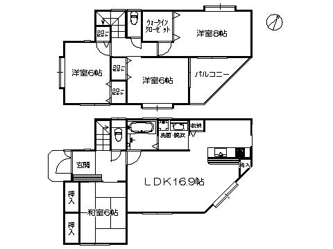 Floor plan. 27.3 million yen, 4LDK, Land area 143.12 sq m , Building area 110.96 sq m   ※ Floor Plan current state priority