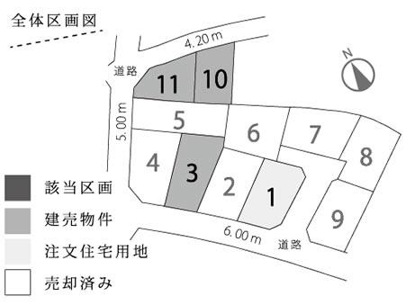 The entire compartment Figure. 29,800,000 yen, 4LDK, Land area 165.56m2, Building area 101.25m2 order residential land It became the remaining 1 compartment! No. 1 destination / Land price 14.6 million yen 172.03m2 (52.03 square meters)