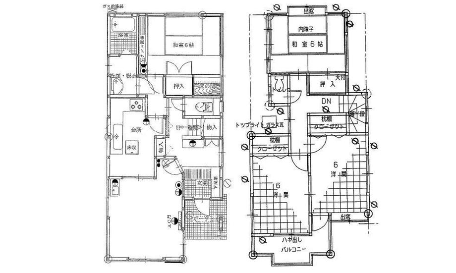 Floor plan. 16.8 million yen, 4LDK, Land area 104.9 sq m , Building area 91.99 sq m is taken between the bright southeast direction