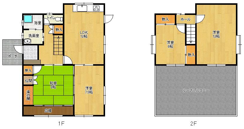 Floor plan. 20.4 million yen, 4LDK, Land area 226.34 sq m , Building area 111.56 sq m drawing current state priority