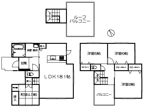 Floor plan. 32,500,000 yen, 4LDK, Land area 165.84 sq m , Building area 113.43 sq m   ※ Floor Plan current state priority