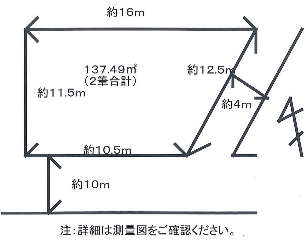 Compartment figure. Land price 14.9 million yen, Land area 137.49 sq m