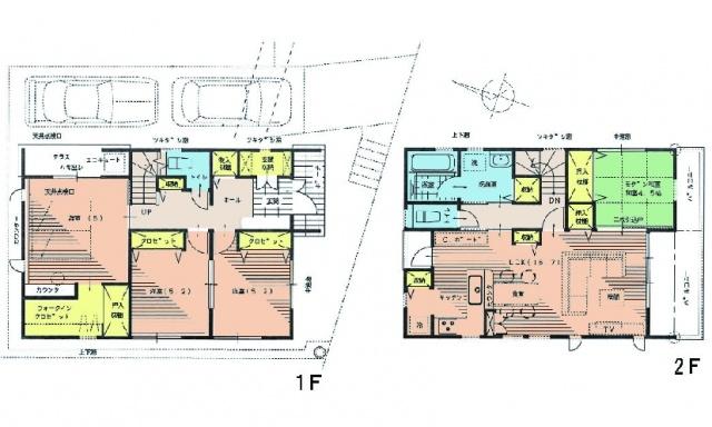 Floor plan. 29,800,000 yen, 4LDK, Land area 121.24 sq m , Building area 108.89 sq m