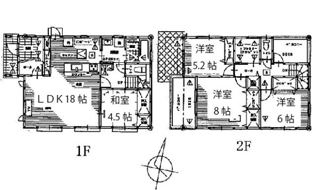 Floor plan. 23.8 million yen, 4LDK, Land area 285.93 sq m , Building area 108.88 sq m