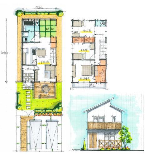 Building plan example (Perth ・ appearance). Building plan example Building price      17 million yen, Building area  109.30  sq m