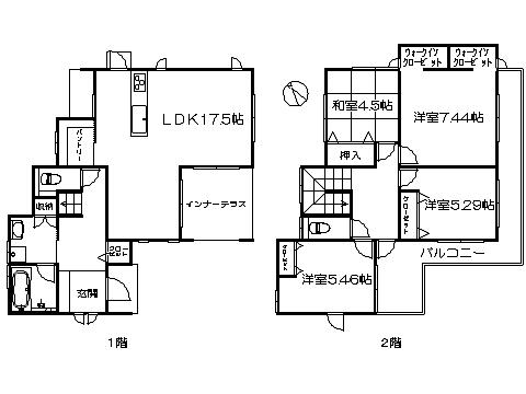Floor plan. 25,500,000 yen, 4LDK, Land area 160.15 sq m , Building area 106.82 sq m   ※ Floor Plan current state priority
