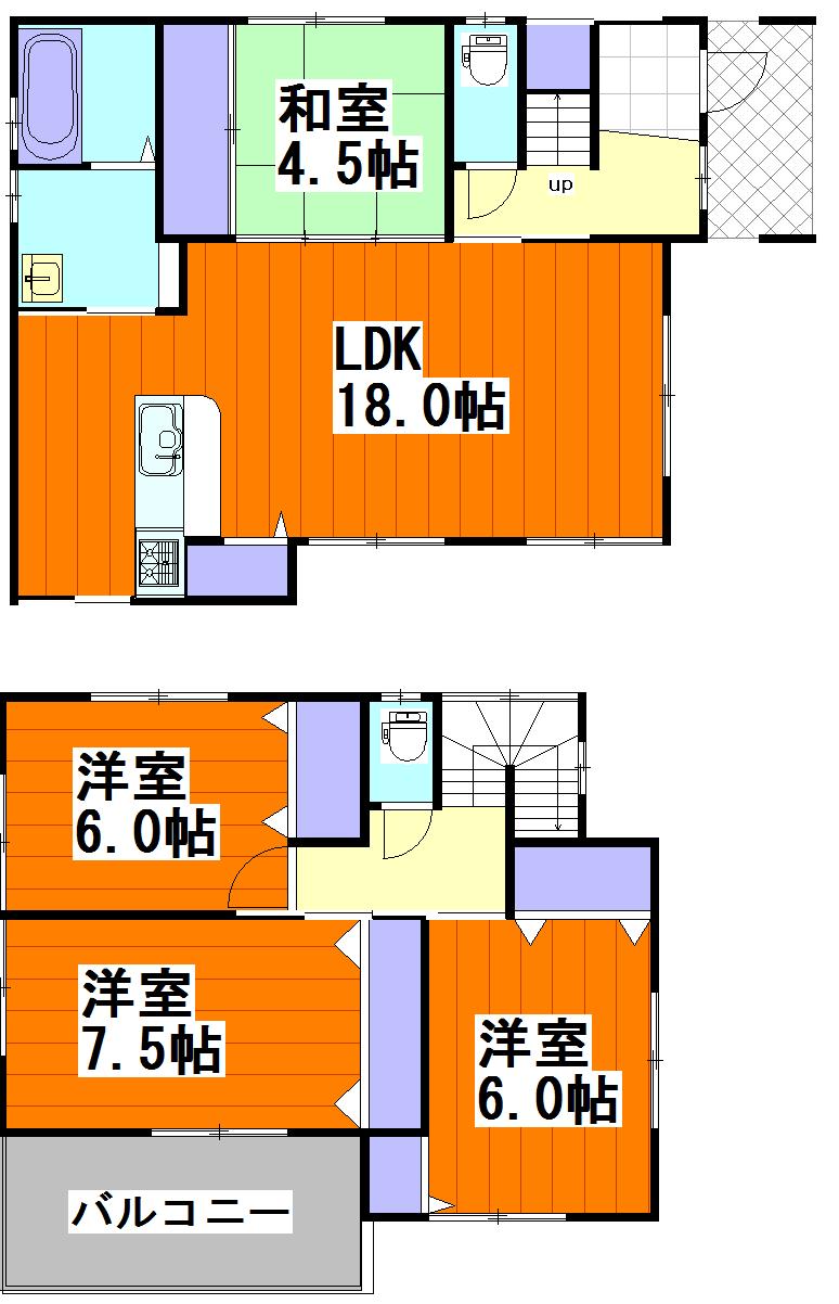 Floor plan. 27,900,000 yen, 4LDK, Land area 148.97 sq m , Building area 111.37 sq m