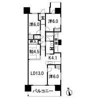 Floor: 4LDK, the area occupied: 84.4 sq m, Price: 26,850,000 yen ~ 28,350,000 yen