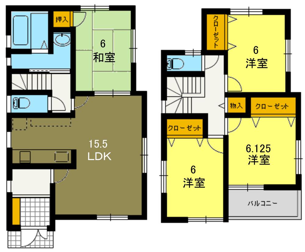 Floor plan. 18,800,000 yen, 4LDK, Land area 120.84 sq m , Building area 95.37 sq m