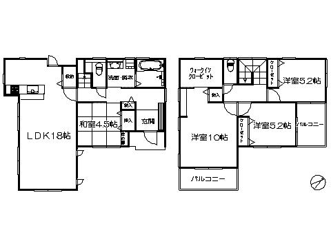 Floor plan. 24,800,000 yen, 4LDK, Land area 129.89 sq m , Building area 109.71 sq m   ※ Floor Plan current state priority