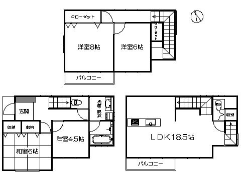 Floor plan. 26,980,000 yen, 4LDK, Land area 119.02 sq m , Building area 108.45 sq m   ※ Floor plan current state priority