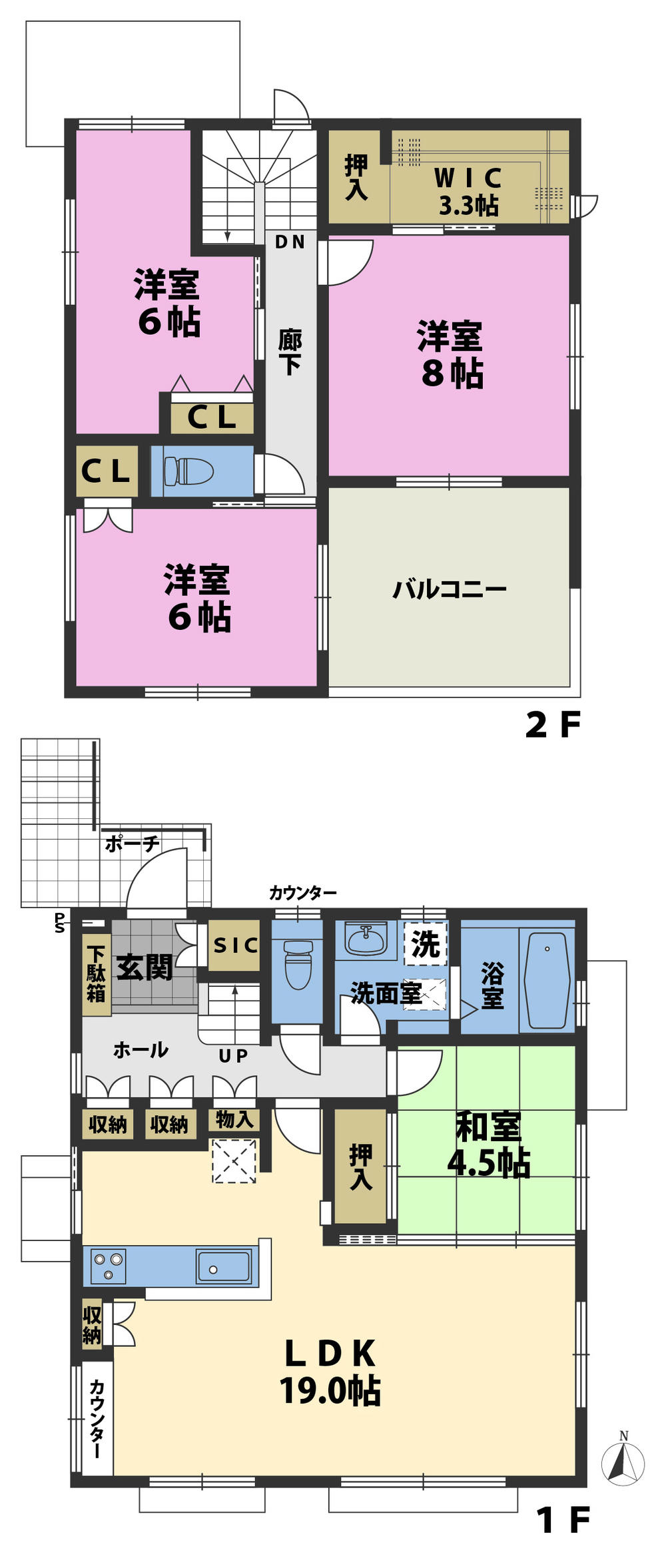 Floor plan. (No.3), Price TBD , 4LDK, Land area 132.32 sq m , Building area 105.84 sq m